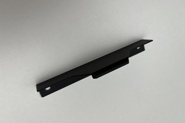 3204 торцевая мебельная ручка для фасадов 150 мм черный матовый