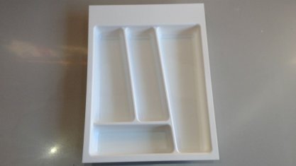 Лоток для столовых приборов Trend II, в ящик 400/450, белый матовый