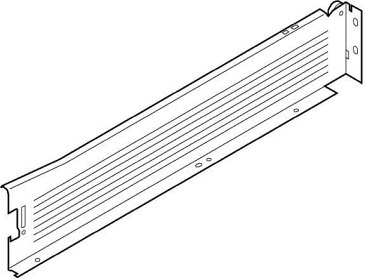 METABOX, Царга М, 86/450 мм, 25 кг, серая, лев.