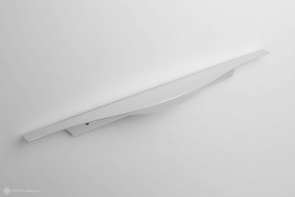 RT008 торцевая мебельная ручка для корпуса 400 мм сатиновый хром