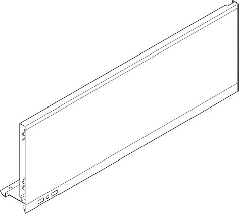 Царга LEGRABOX pure, высота C (177 мм), НД=450 мм, правая, белый-шелк