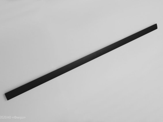 618 вертикальная мебельная ручка-профиль 1280 мм черная матовая