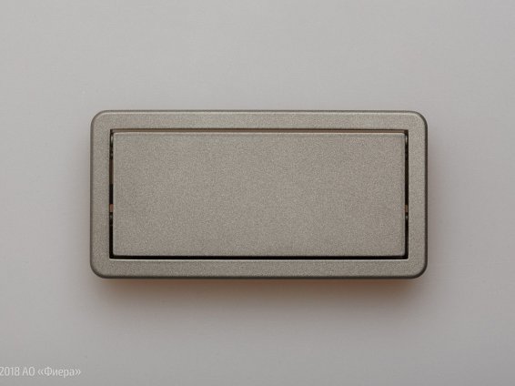 12975 мебельная врезная ручка 109 мм свинцово-серая