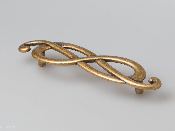 Capriccio мебельная ручка-скоба 128 мм правая бронза