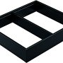 AMBIA-LINE  рама для LEGRABOX стандартный ящик, сталь, от НД=270 мм, ширина=242 мм, терра-черный