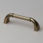 RS082 мебельная ручка-скоба 96 мм старинная латунь