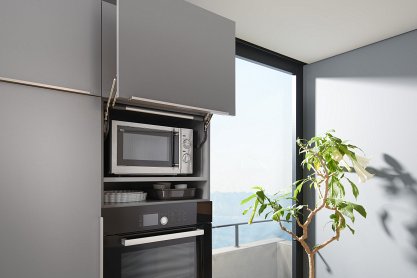 Подъемный механизм, AVENTOS HL 25/38, для тонких фасадов, белый