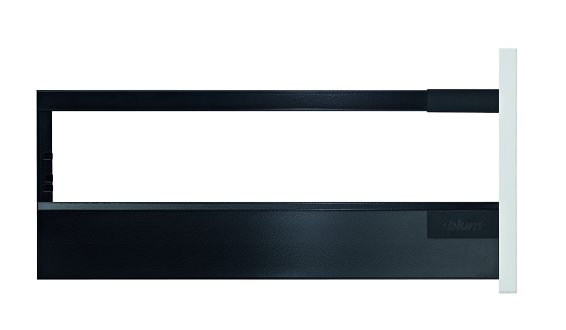 Ящик TANDEMBOX antaro с TIP-ON BLUMOTION (высота D 224, глубина 500 мм, вес ящика от 10 до 30 кг), крепление под саморезы, черный