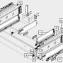 Ящик под мойку TANDEMBOX antaro (224х500) с TIP-ON BLUMOTION, под саморезы, сер., вес ящика до 20 кг